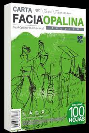 Opalina Tamaño Carta Blanco 225g C/100 Hjs