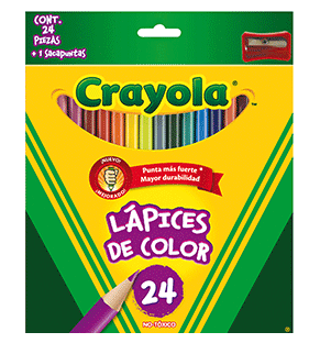Lapices de Colores CRAYOLA Con 24 Colores
