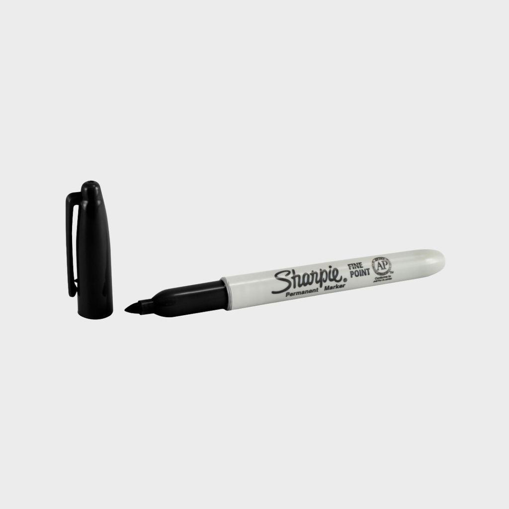 Marcador Permanente Sharpie Punta Fina Negro