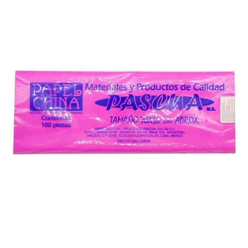 Papel China Color Fiusha