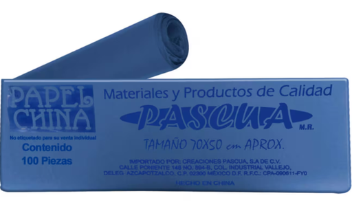 Papel China Color Azul Marino