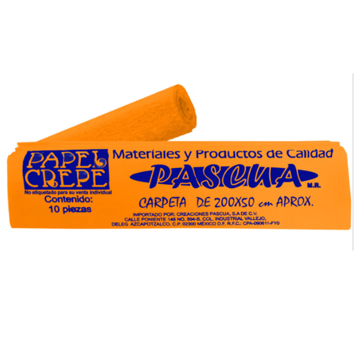 Papel China Color Naranja
