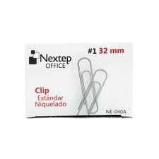 Clip Estandar Niquelado #1 32mm Nextep