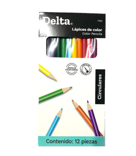 Lapices de Colores DELTA Con 12 Colores