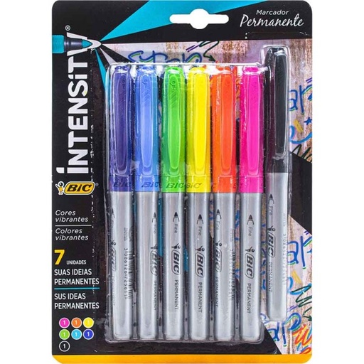 Marcadores Permanentes BIC Intensit C/7 Piezas